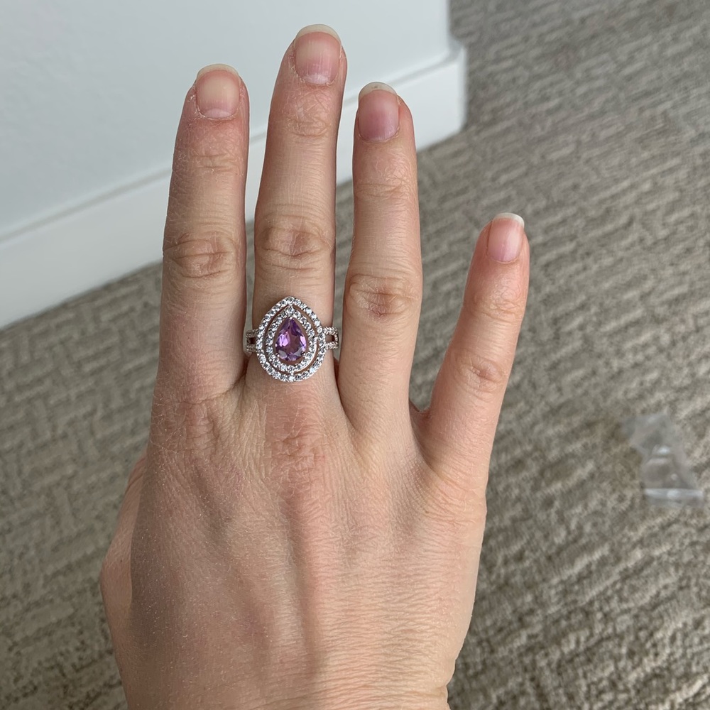 Natural Amethyst ring